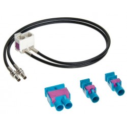 Переходник антенный ISO ANT-20 "FAKRA" мама-папа/ Audi, BMW, Citroën, Mercedes, Opel, Peugeot, Renault, Seat, Skoda, VW, KIA 